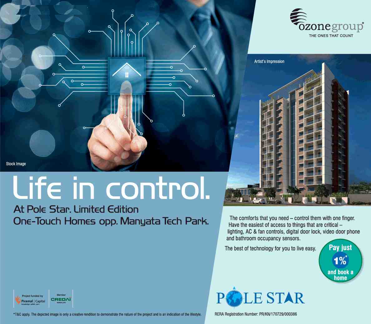 The best of technology for you to live easy at Ozone Pole Star in Bangalore Update